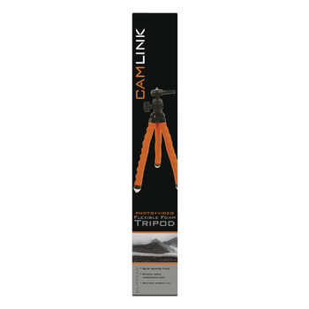 CL-TP250 Flexibel statief 27.5 cm 1 kg zwart/oranje Verpakking foto